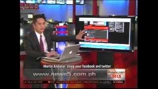 News5E  PAGBABAGO STREAMCAST 2013 elections in the Philippines [upl. by Vallonia778]