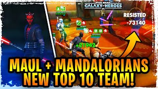 Maul  Mandalorians is a New Top 10 Best Offensive Team in SWGoH  Beat SEE GAS and Darth Revan [upl. by Adnamaa]