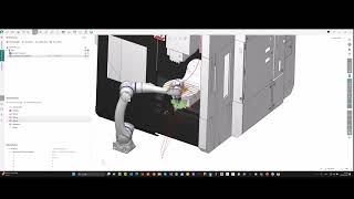 Teil15 Roboter Simulation an der CNC Maschine  Solidworks und SprutCAM im Einsatz [upl. by Nylorac]