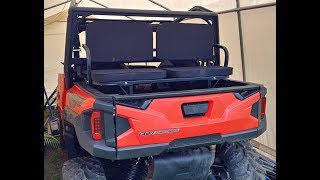 UTV Rumble Seats back dump bed seats Polaris General 1000 [upl. by Bram750]