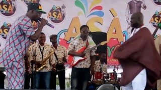 WASIU ALABI PASUMA AND OBESERE VALNTINE ON STAGE  ASA DAY IN IKORODU [upl. by Leacim]