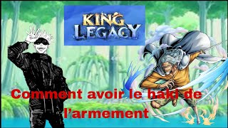 Comment avoir le haki de larmement sur King Legacy [upl. by Neelyahs92]