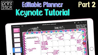 How to Make your Own Digital Planner  Keynote Editable Planner PART 2 [upl. by Derfiniw12]