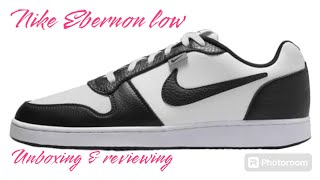 Nike Ebernon low premium unboxing review Best for casual wear shoes 2024 [upl. by Hamnet509]