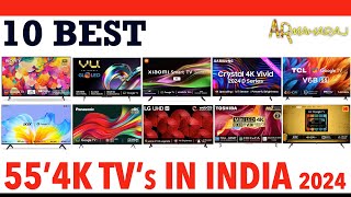 📺 Top 10 Best 55 Inch 4K TVs iN India 2024  ✨ 55 Inch tv Price in India 2024 [upl. by Georgianne]