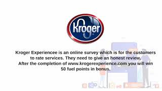 Krogerexperiencee  Online Customer Feedback Portal [upl. by Ellehs]