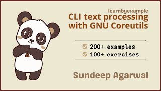 Ebook Promo CLI text processing with GNU Coreutils [upl. by Aleehs]