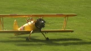 Biplane  Saito FA325 5Cylinder Radial Glow Engine [upl. by Dira346]