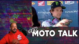 Haiden Deegan Interview Fox Raceway Pro Motocross [upl. by Zzabahs]