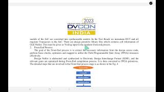 DVCON2023INDIA Netlist Enabled Emulation Platform for Accelerated Gate Level Verification [upl. by Buchanan]