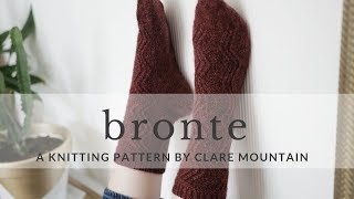 New Knitting Pattern Bronte Socks [upl. by Faustine]