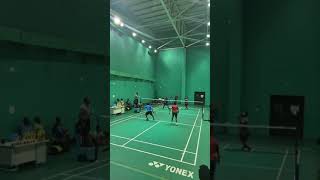 Badminton Trick Shots amp INSANE Deceptionbadminton badmintonhighlights badmintondoubles [upl. by Aret]