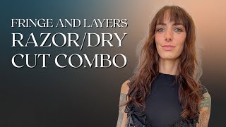 RazorShear combo for fringe and layers on fine hair [upl. by Yhtommit]