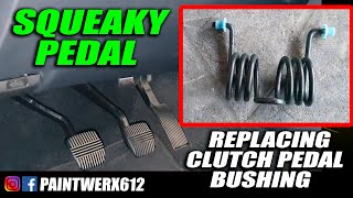 CLUTCH PEDAL PROBLEM SQUEAKY PEDAL  NISSAN NAVARA [upl. by Crim366]