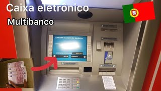 DEPOSITANDO DINHEIRO NO MULTIBANCO CAIXA ELETRONICOEM PORTUGAL NO AEROPORTO DE LISBOA [upl. by Adiarf427]