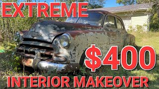 400 budget interior makeover on a 52 Chevy [upl. by Kathlene]