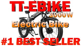 TTEBIKE Dual43503000W 2000W Electric Bike For Adults 4034 MPH B0CP9RZKJR [upl. by Stockmon]