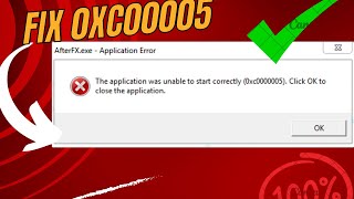 Fix 0xc00005 The Application was unable to start correctly 0xc00005 [upl. by Madaih]