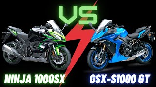 Kawasaki Ninja 1000SX Vs Suzuki GSXS1000 GT  Best Sports Tourer in 2022 [upl. by Acinoed]