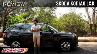 2019 Skoda Kodiaq LampK Review  Hindi  MotorOctane [upl. by Ayalat]