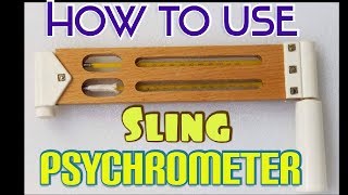 How to use sling psychrometer  How to calculate RH  HVAC System [upl. by Town]