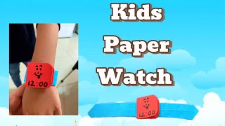 Make a Paper Watch  Easy Craft for Kids craftsman kidslearning easydrawing [upl. by Llenyr308]