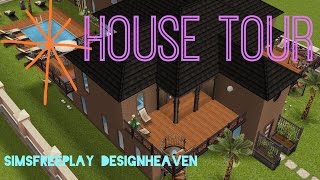 Sims Freeplay House Tour  Beachside Latin inspired Home [upl. by Jess]