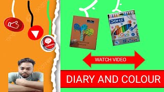 Diary And Colour Best Quality Price Watch My Video [upl. by Anole981]