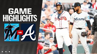 Marlins vs Braves Game Highlights 42324  MLB Highlights [upl. by Imis]