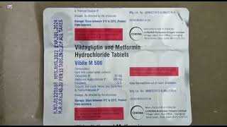 Vibite M 500 Tablet  Vildagliptin and Metformin Hydrochloride Tablets uses  Vibite M 500mg Tablet [upl. by Clo]