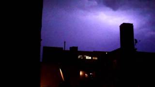 Lighting and Strong Thunderstorm in Chicago [upl. by Eimerej]