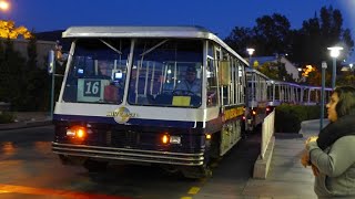 4K Universal Studios Tram Tour at Night  Universal Studios Hollywood  2024 4K 60FPS [upl. by Braasch]