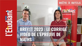 Brevet 2023  le corrigé de lépreuve de maths [upl. by Tedric]