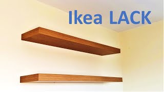 How to install Ikea Lack floating wall shelf [upl. by Giesser]