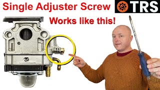 CARBURETOR TUNING Single Adjuster Screw Setting EXPLAINED [upl. by Paris]