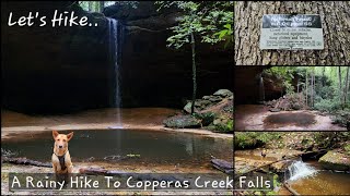 A Rainy Hike To Copperas Creek Falls  Red River Gorge  Kentucky  92824 [upl. by Gasparo]