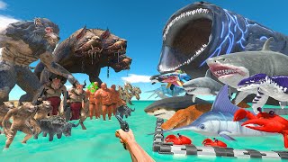 FPS Avatar Rescues Sea Monsters and Fights Fantasy  Animal Revolt Battle Simulator [upl. by Yraeht]