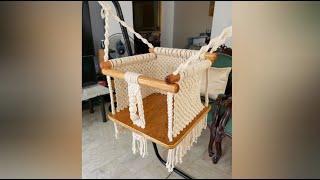 Macrame Baby Swing [upl. by Aramahs]