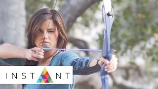 Rachele Brooke Smith Archery Training Part 1  YOLO Challenge  INSTANT [upl. by Menken]