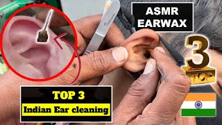 ASMR EAR CLEANING ON INDIAN ROAD top 3 of march [upl. by Kcirrej479]