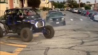 2019 rzr turbo s 4 seater burnout donuts [upl. by Beaudoin]