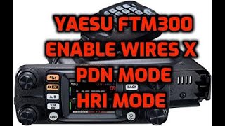 Yaesu FTM300  Enable Wires X PDN mode or Wires X HRI mode for analogue [upl. by Yrneh]