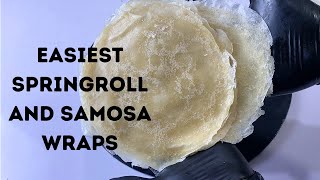 How to make Spring roll and Samosa Sheet  Samosa Wraps  Spring roll Wraps  Small chops business [upl. by Santa]