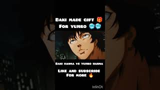 Baki made a gift for yujiro 🥶😈 ytshort bakivsyujirofinalfight bakihanmaseason2 bakihanma shots [upl. by Jacquenette]