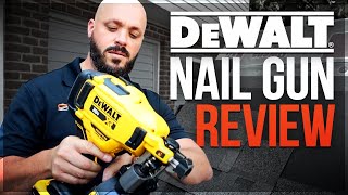 DEWALT Nail Gun Review  Dreamworx Roofing [upl. by Bank540]