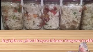 ★beyaz lahana turşusu nasıl yapılır ❓ KIŞIN YİYEBİLECEĞİNİZ LEZZETLİ BİR LAHANA TURŞUSU TARİFİ [upl. by Ahsieken]