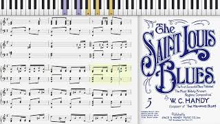 The Saint Louis Blues by W C Handy 1914 Blues piano solo [upl. by Barrow]