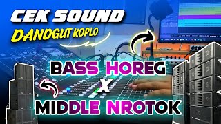 CEK SOUND DANGDUT KOPLO BASS GLERR MIDLLE NROTOK  KENDANG NYAMPLENG  SPESIAL AKHIR TAHUN 2024 [upl. by Anoy724]