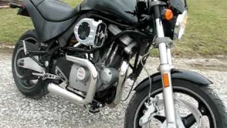 1999 Buell M2 Cyclone with Bub dual exhaust and Hypercharger [upl. by Ahsym]