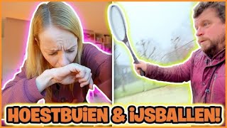 HEFTiGE HOESTBUiEN amp iJSBALLEN TENNiS MET DE MANNEN  Bellinga Vlog 3037 [upl. by Ymassej612]